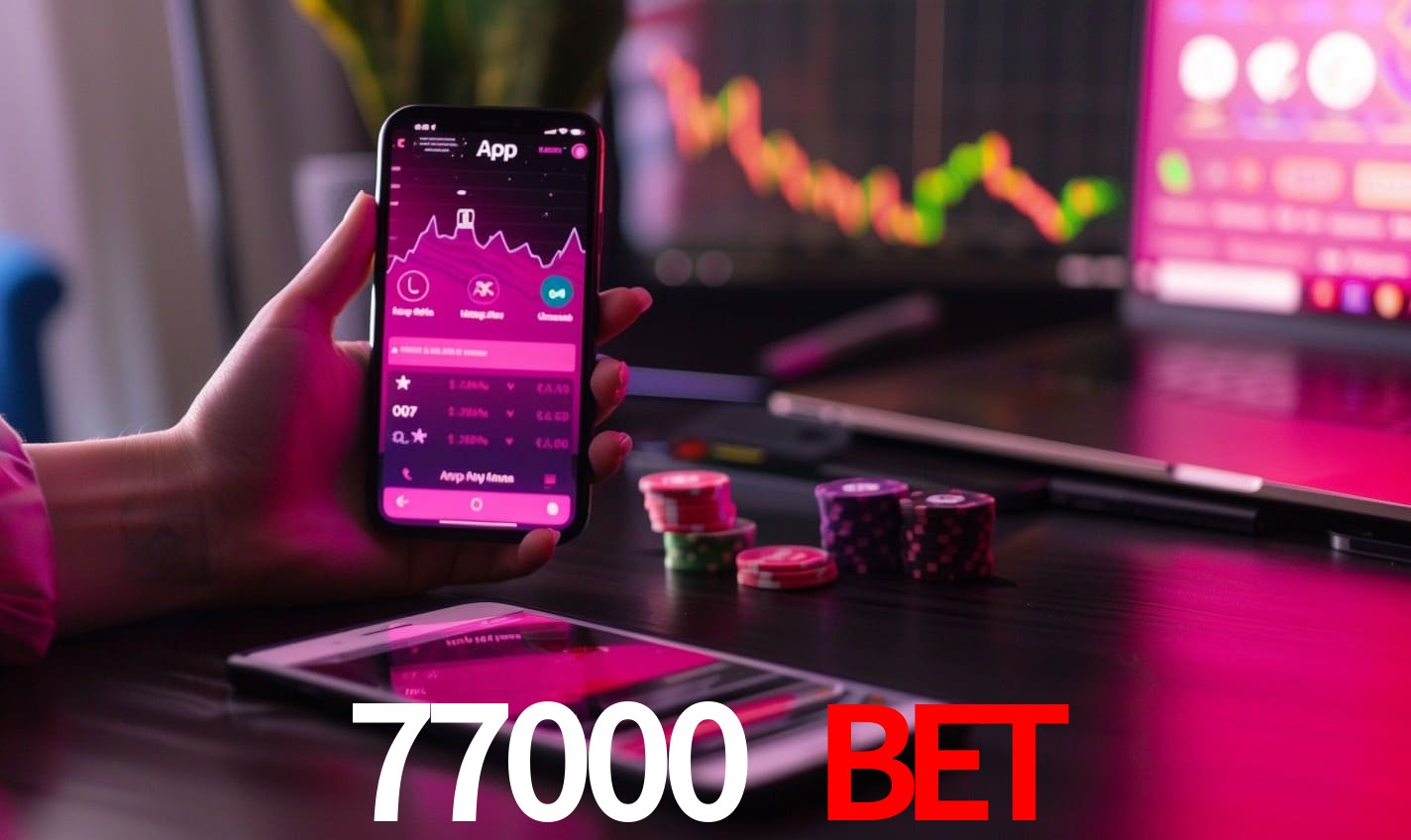 Comparação APP mobile vs versão web da 77000 BET
